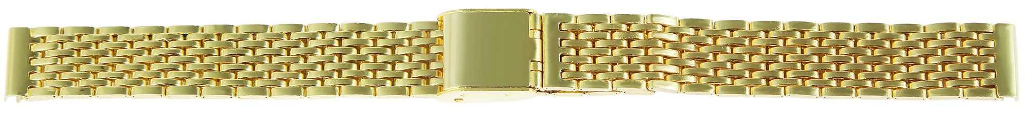Edelstahl Uhrenarmband, goldfarbig, 12 mm