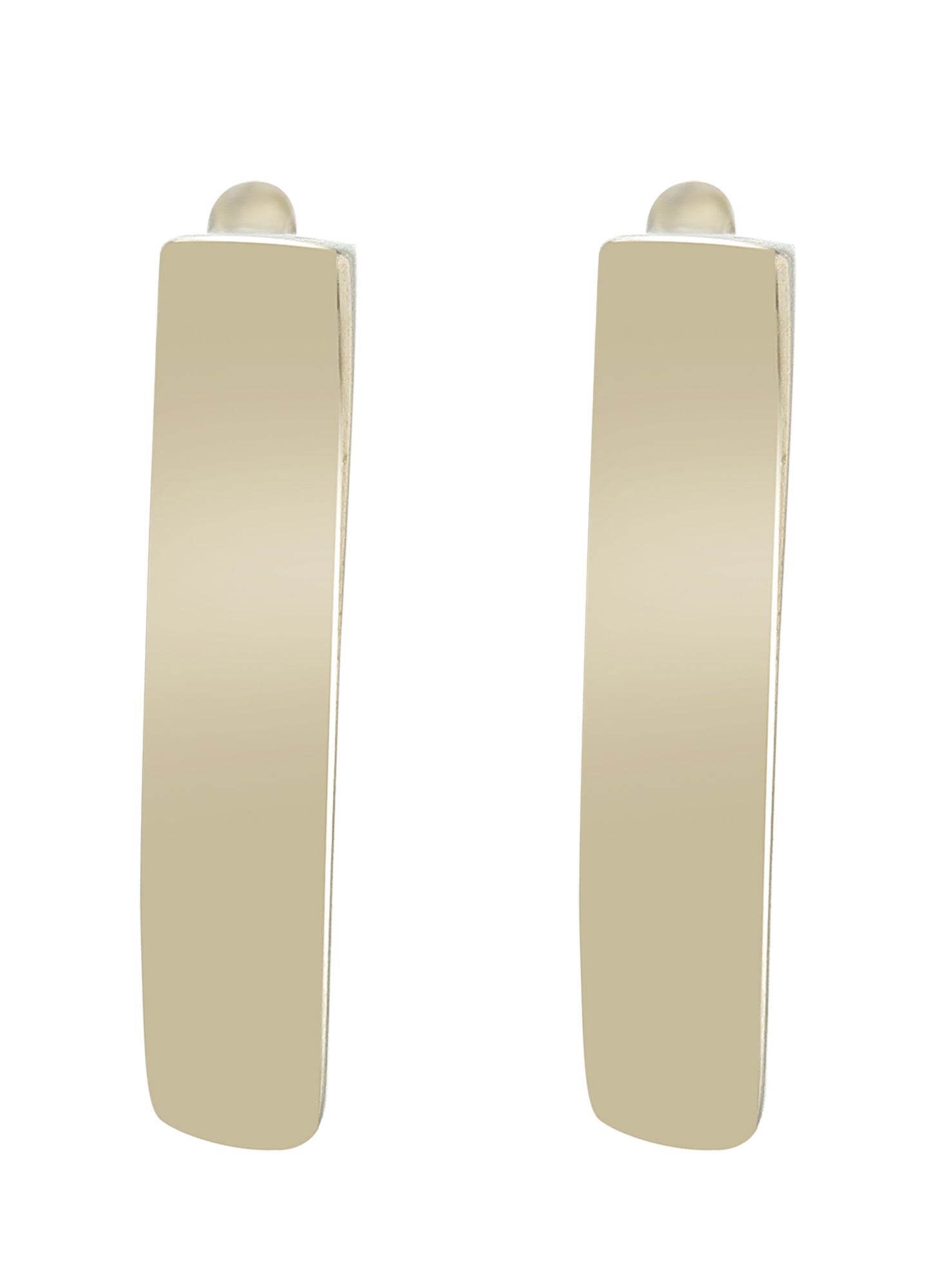 "Atalja" - Creole Triangel, 925er Echt Silber, Gold