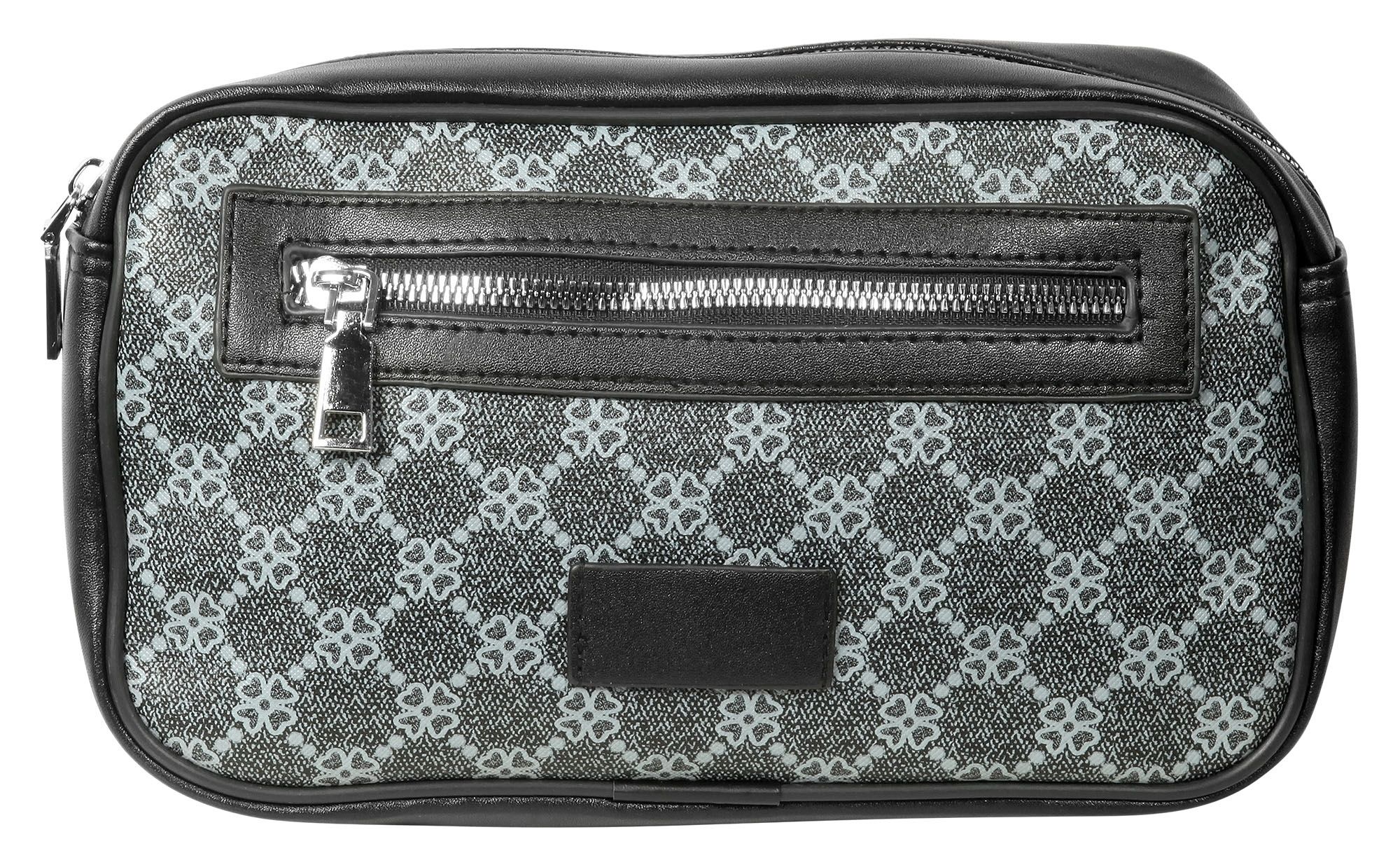 Tasche aus Lederimitat mit Muster,schwarz
