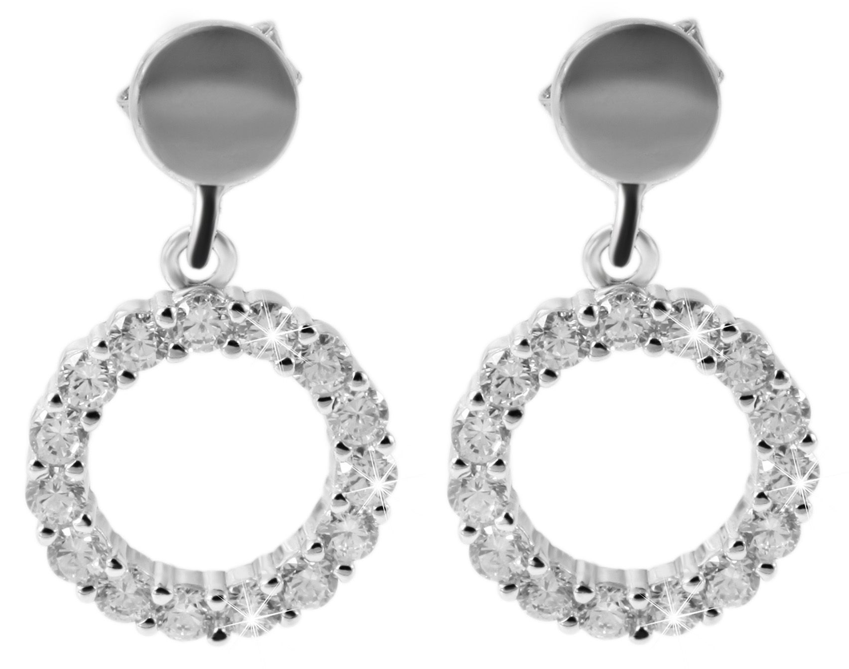 925 Silber Schmuckset mit Ohrring und Anhänger, 925/rhodiniert, 4,38g