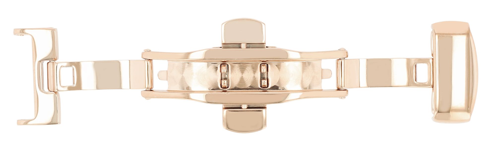 Butterflyschließe, Edelstahl, Schließenanstoß: 14 mm, roségoldfarben