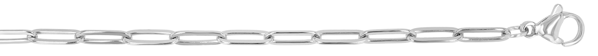 "Kamika" Edelstahl Gliederkette, 45cm/ 3 mm, silberfarben