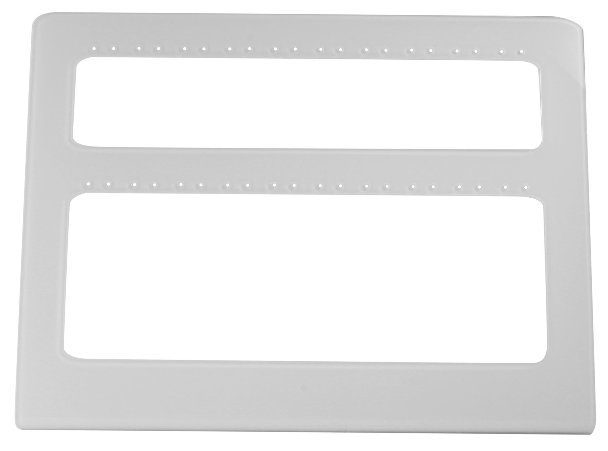 Acryl Aufsteller für 20 Paar Ohrringe (Dekoserie Glossy), weiß