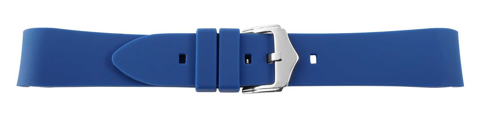 Silikon Uhrenarmband, Dornschließe, blau, 20 mm