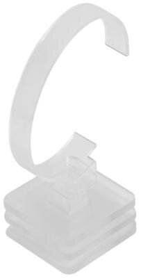 Kleiner Uhrenständer, transparent (ohne Deko), 4,5 cm x 4,5 cm x 2,7 cm