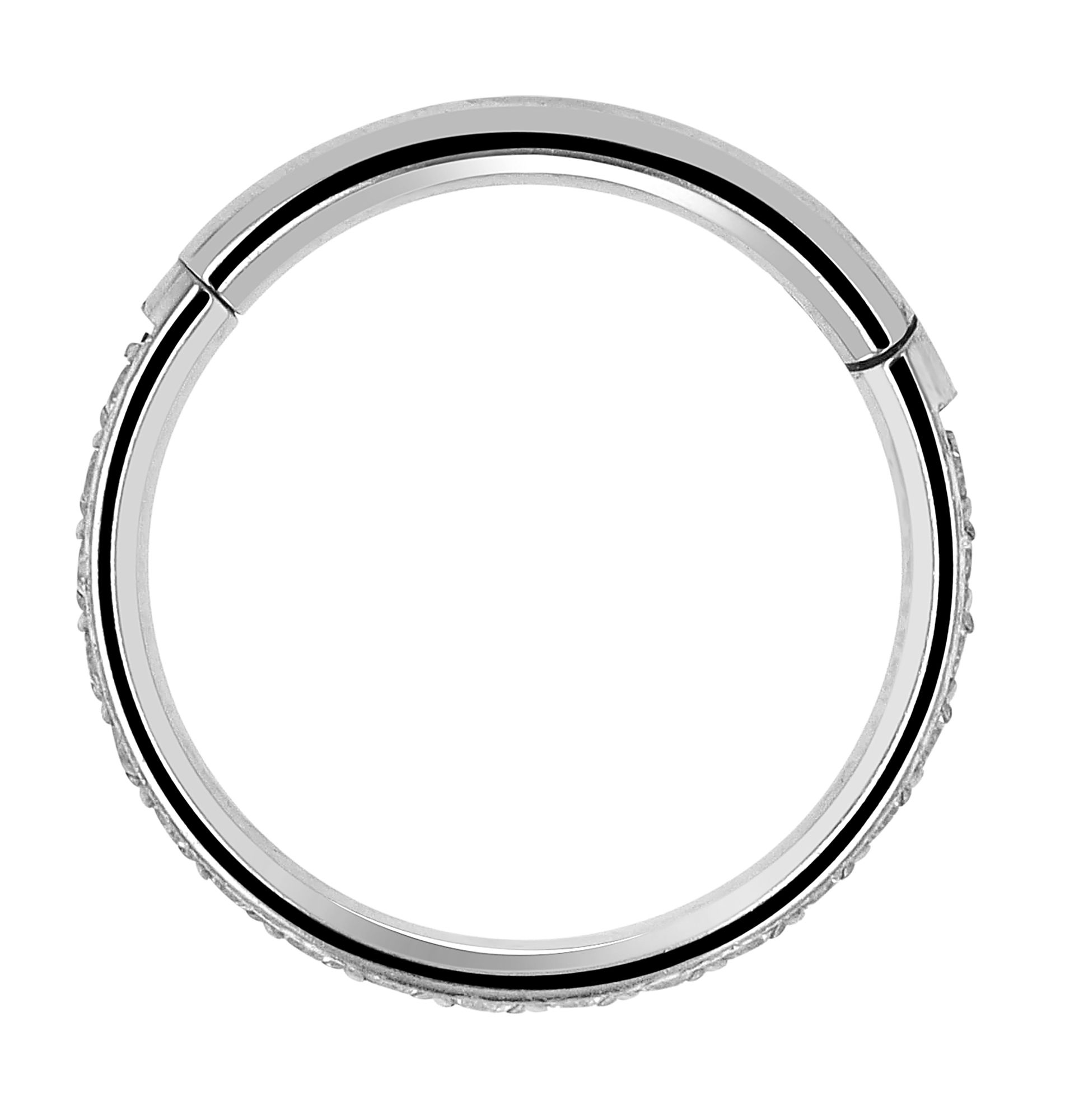 "Cynda" Nasenpiercing/ Nasenring, Edelstahl, silberfarben,, Stärke 1,2 mm / Ø 8 mm