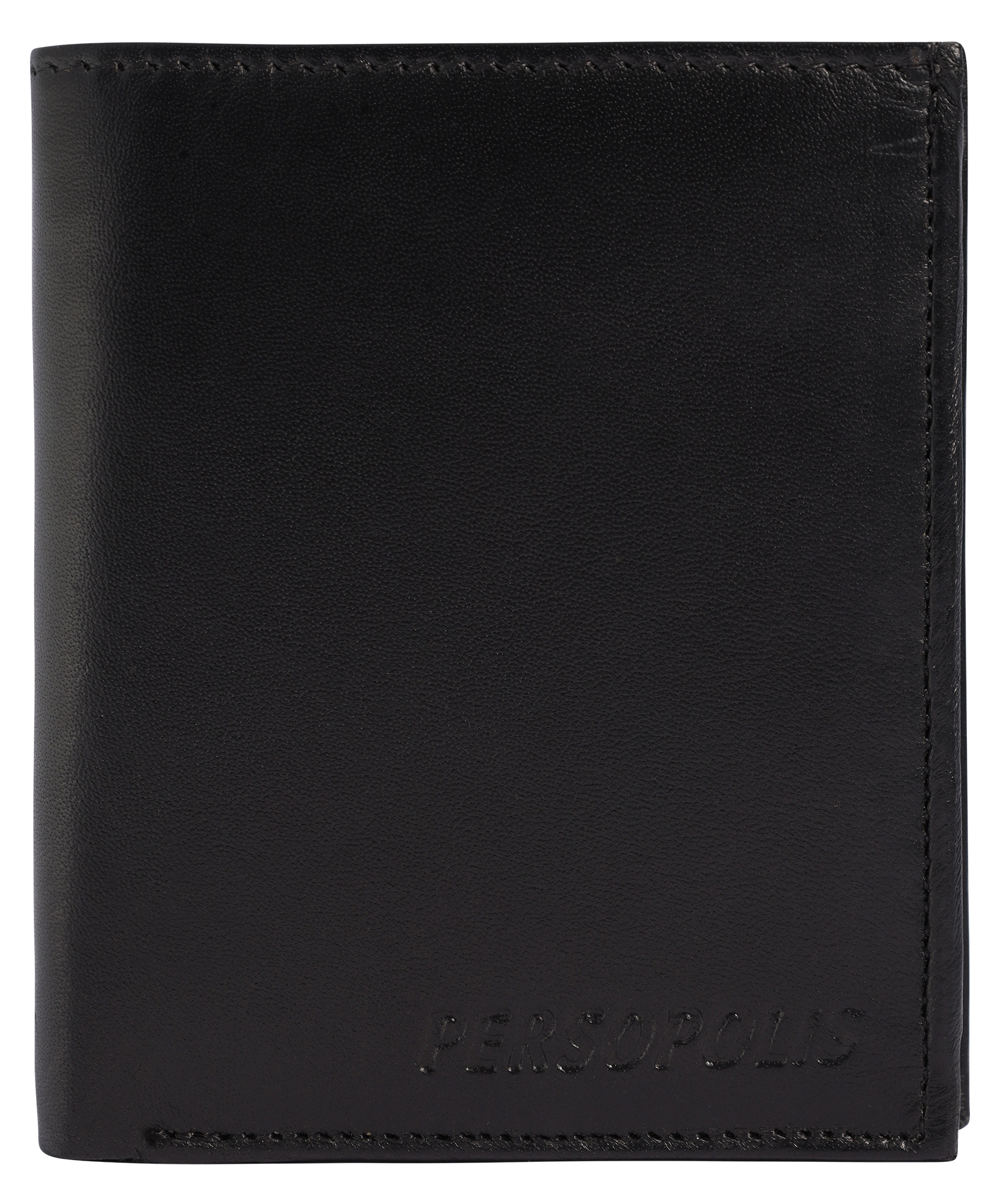 Persopolis Echtledergeldbörse, Hochformat, schwarz