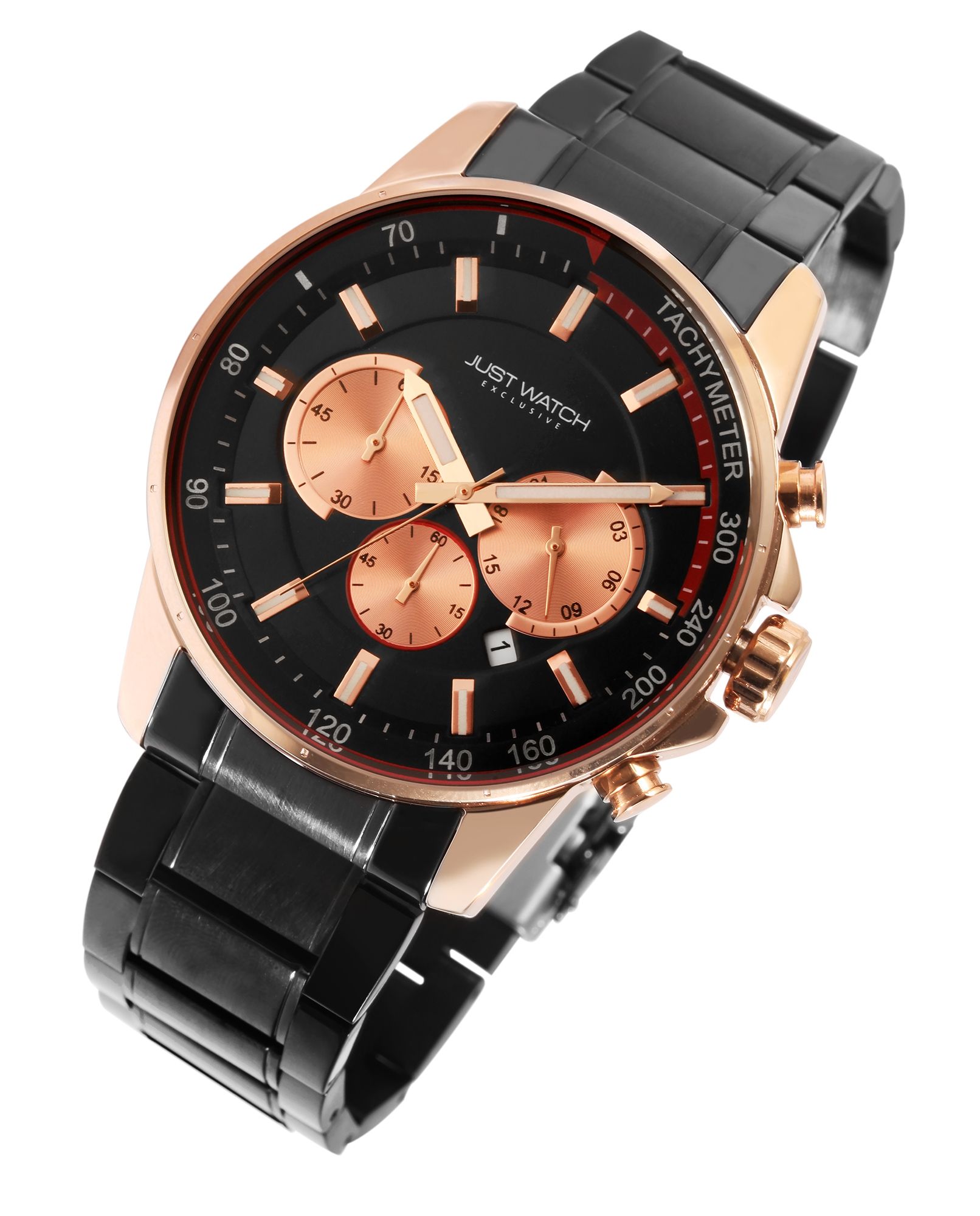 JUST WATCH EXCLUSIVE JW114 Herren Chronograph mit Edelstahlband