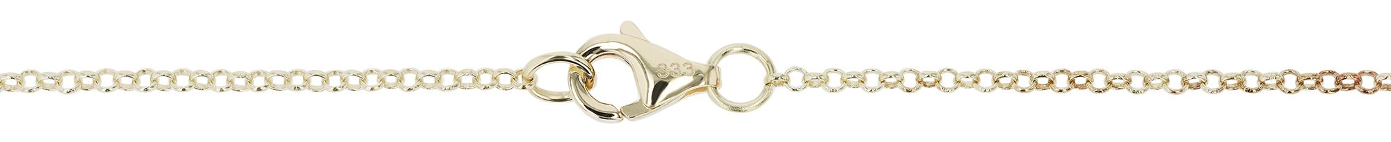 333/- Gold "Finola" Kette mit Elementen, 8 Karat, Gelbgold