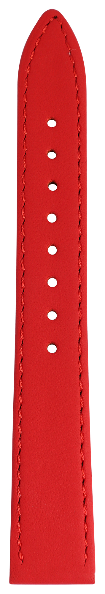 Echtleder-Uhrenarmband "super-soft", rot, Naht, 10 mm