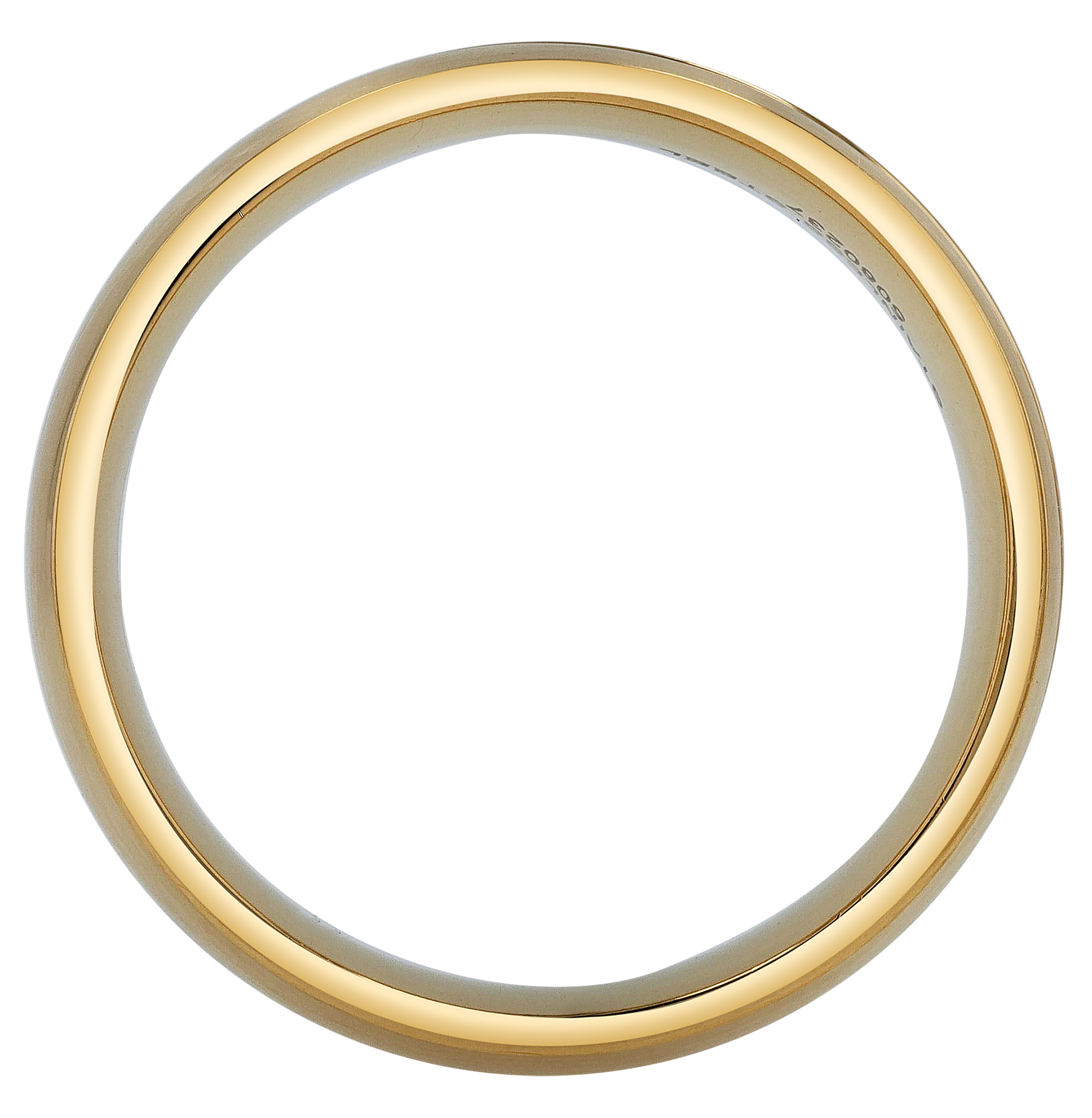 "Peybrey" Herren-Partnerring Gr 66 aus Edelstahl, Ionenplattiert, goldfarben