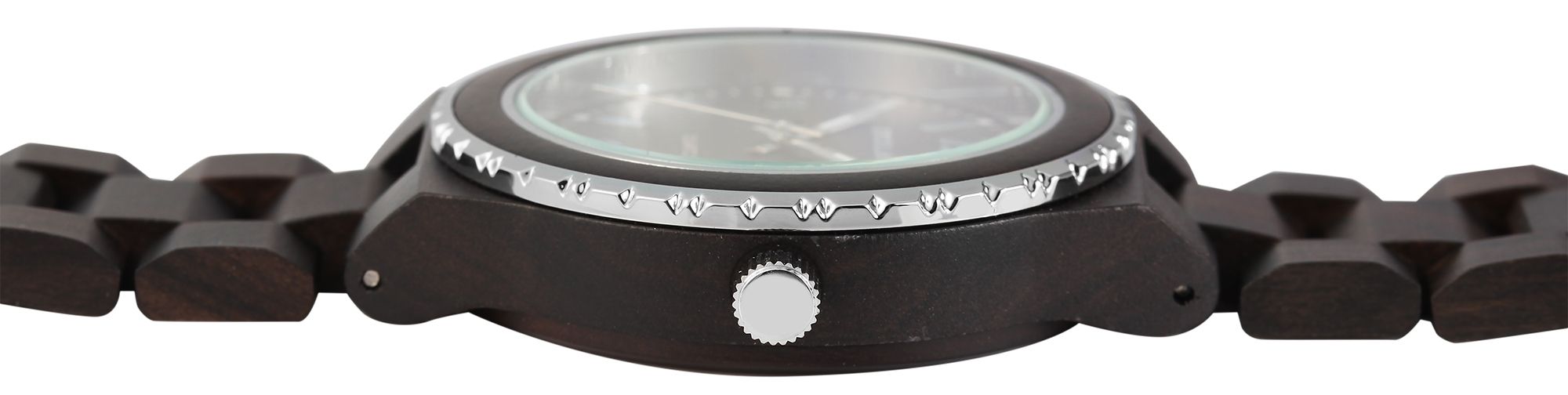 Excellanc Unisexarmbanduhr aus Schwarzholz