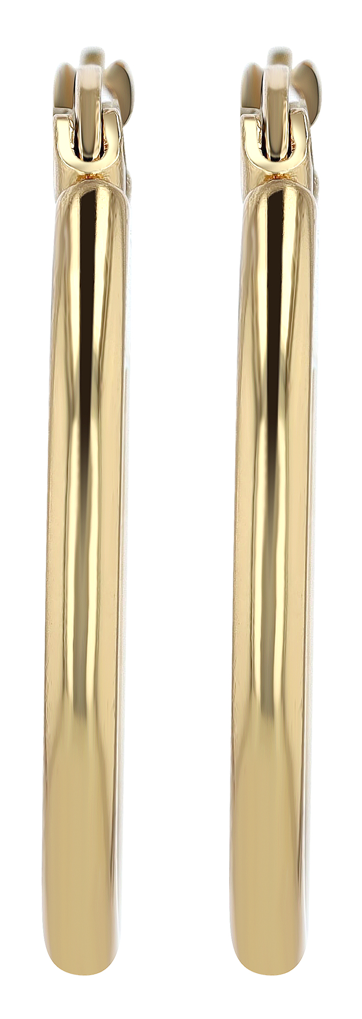 "Edina", Akzent Edelstahl Creolen Ø 20 mm, goldfarben