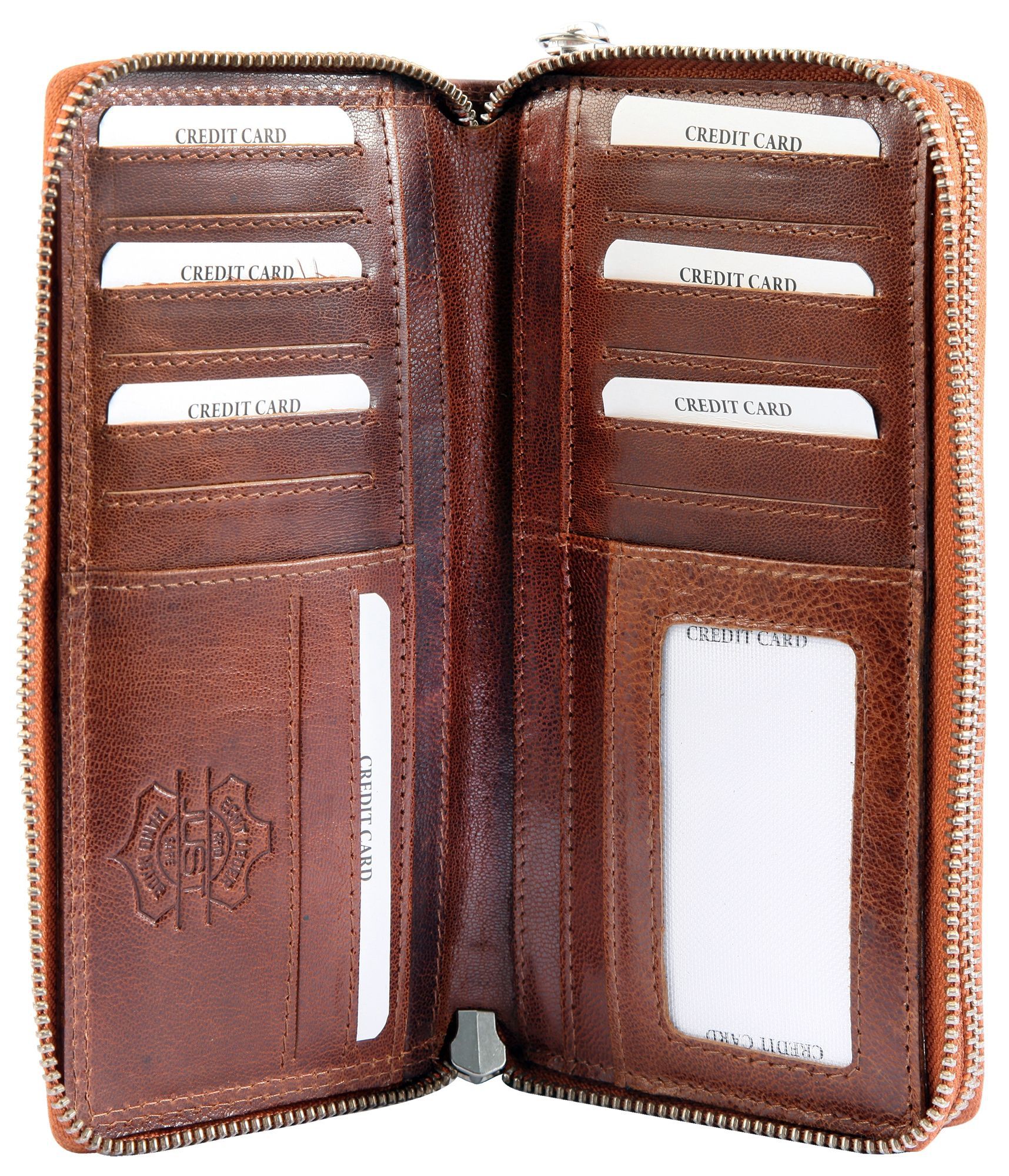 JUST Echt Leder Geldbörse, RFID, inkl. Box