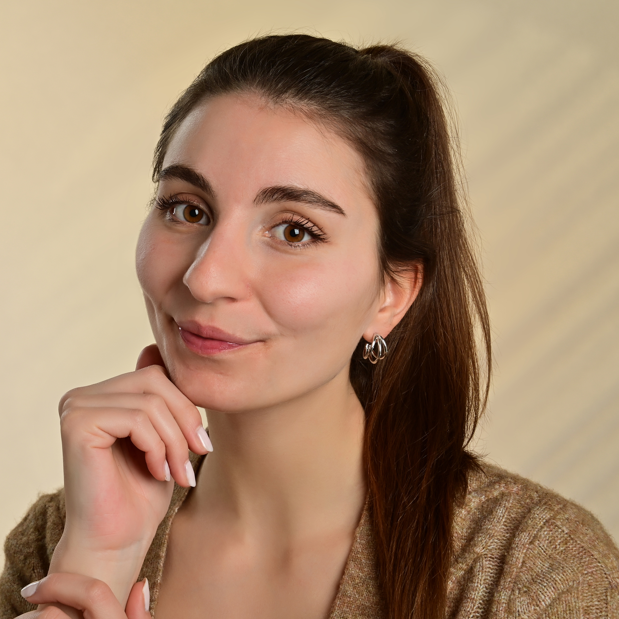 "Afia" Halbcreole im Triple Style, Edelstahl