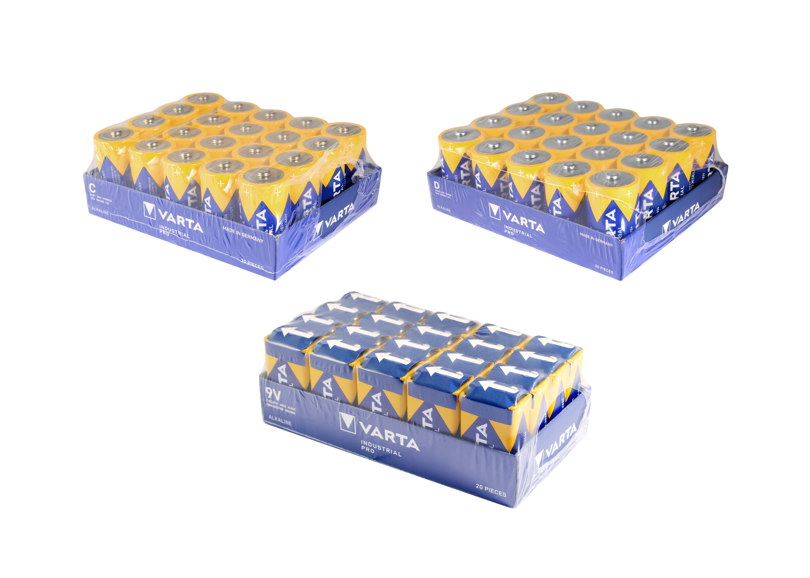 VARTA Industrial Pro C/ D / V9, 20er Pack