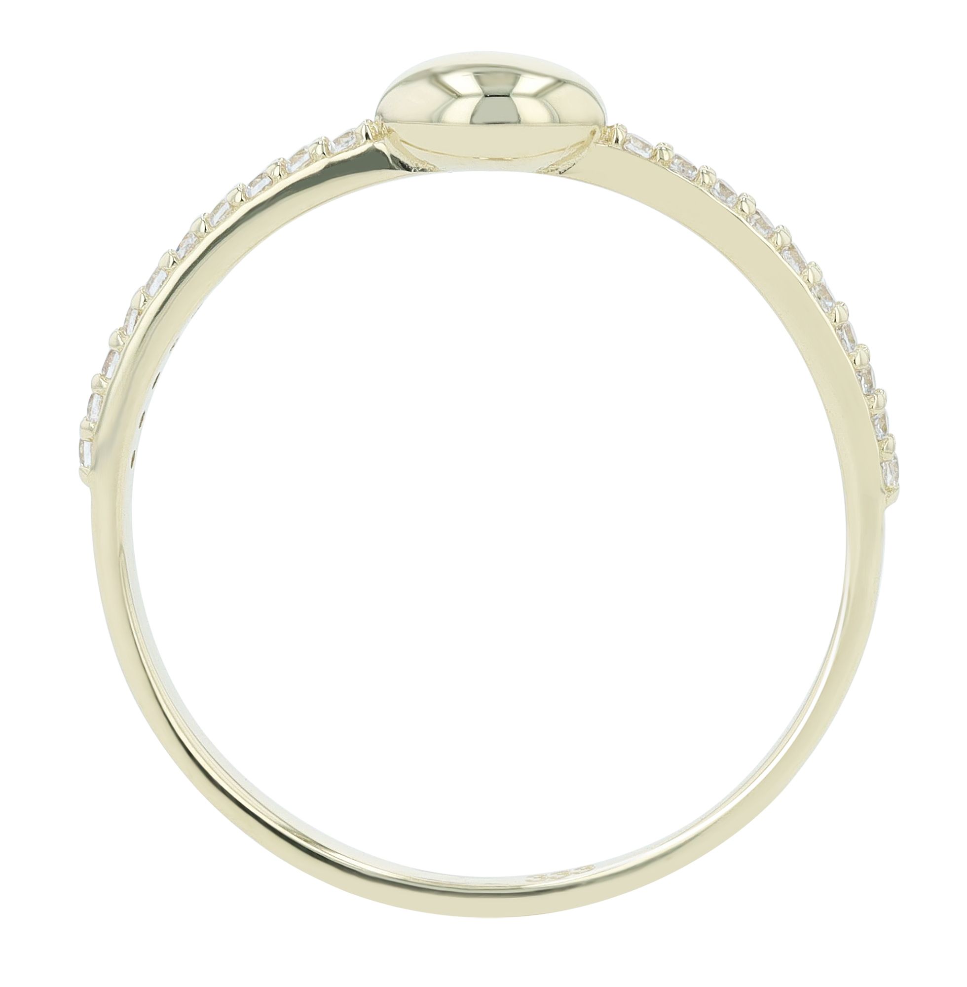 333/- Gold Ring "Ares" mit Zikonia, 8 Karat, Gelbgold