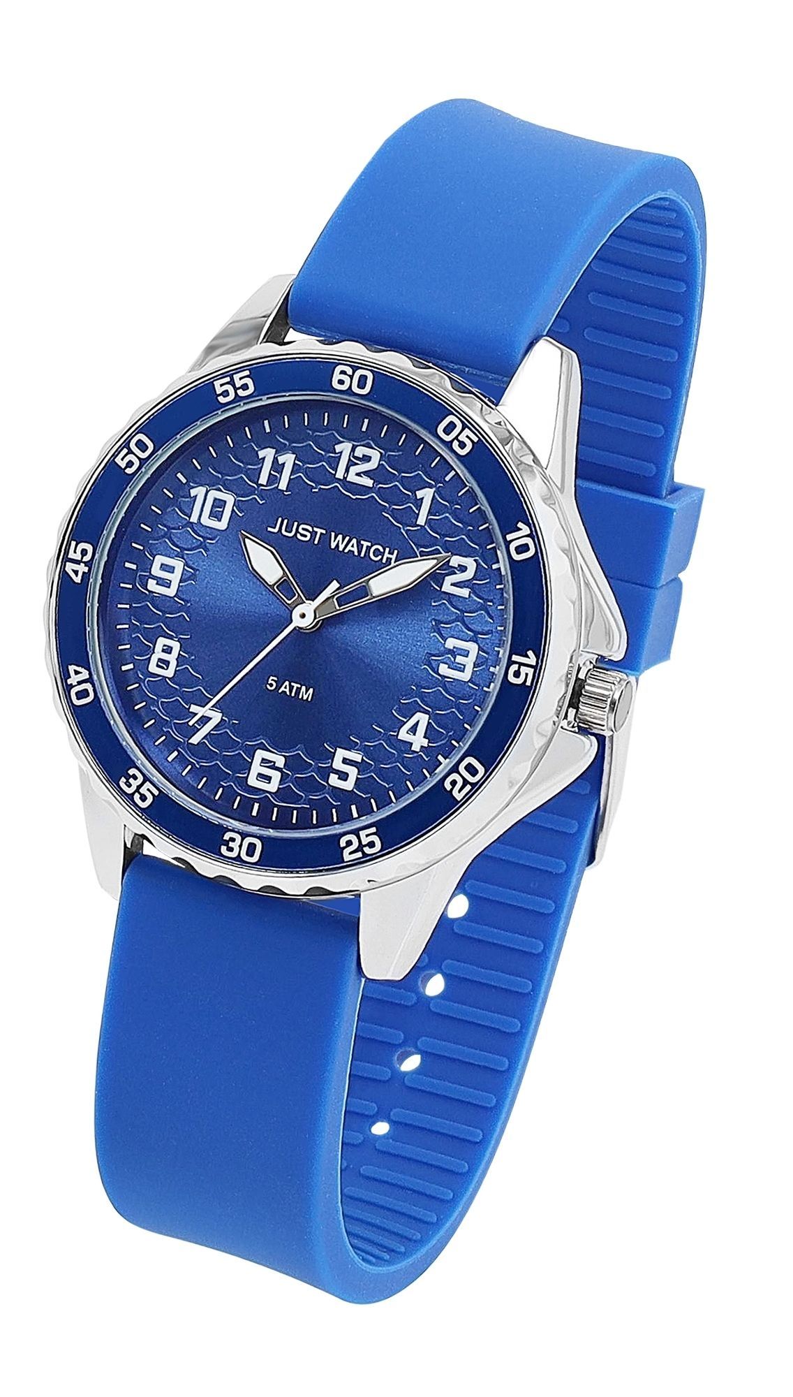Just Watch Kinderuhr "Livia" mit Silikonarmband, 5 ATM, blau