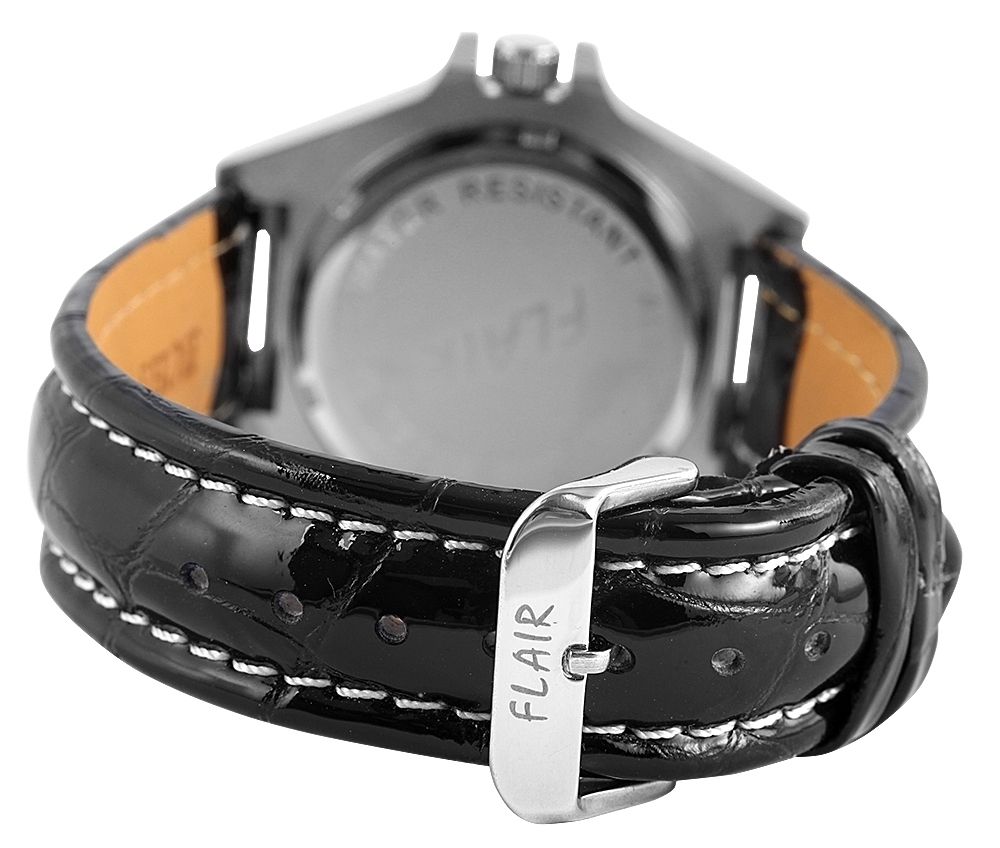Flair Herrenuhr mit Echtlederarmband