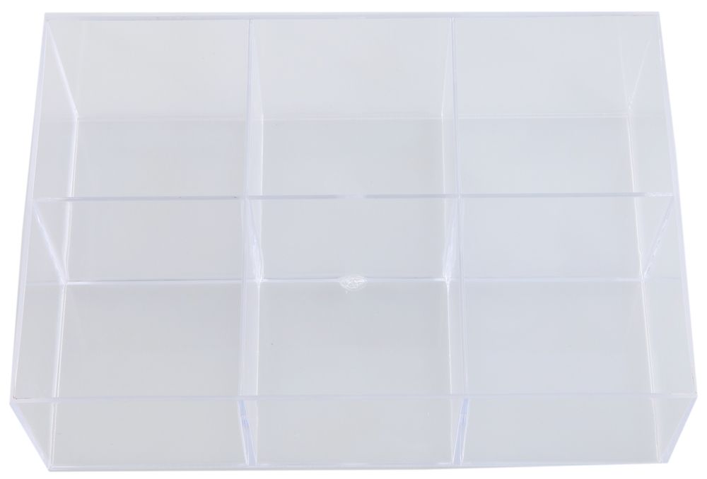 Sortierkasten, transparent, 6 Fächer