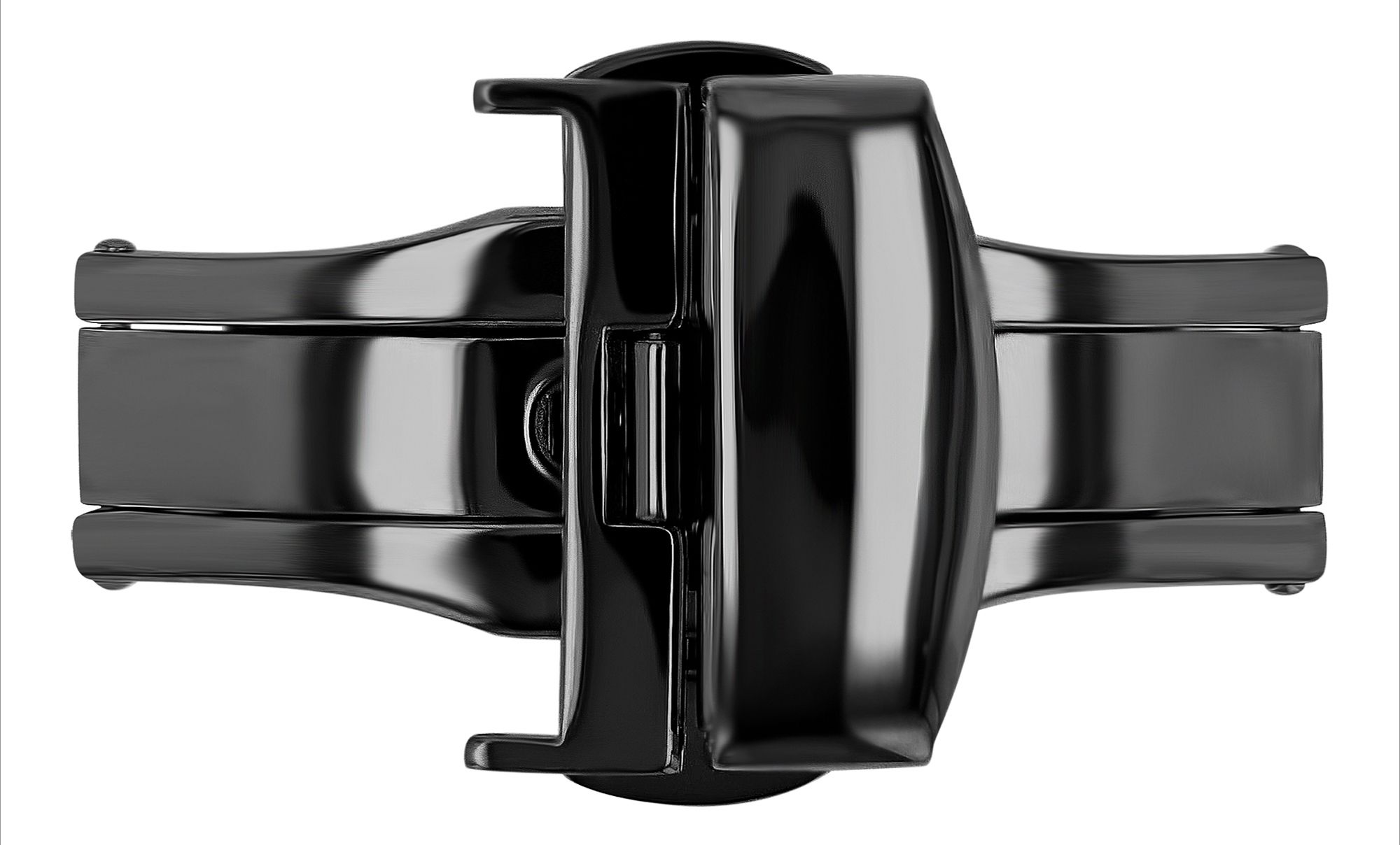 Butterflyschließe, Edelstahl, Schließenanstoß: 20 mm, schwarz
