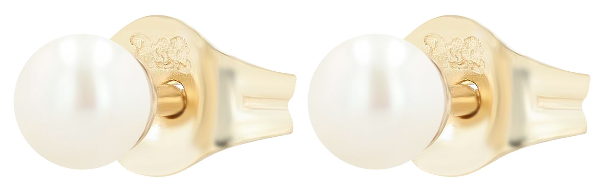 333/- Gold "Kalila" Ohrstecker mit Perle Ø 3mm, Gelbgold, 8 Karat