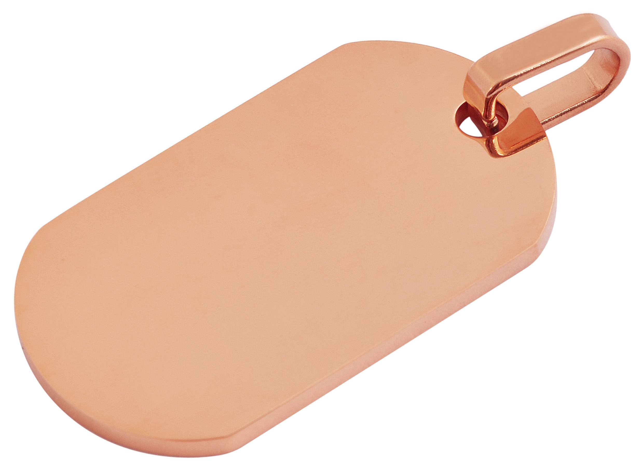 "Ranger" Edelstahl-Gravuranhänger "Dog Tag“, roségoldfarben