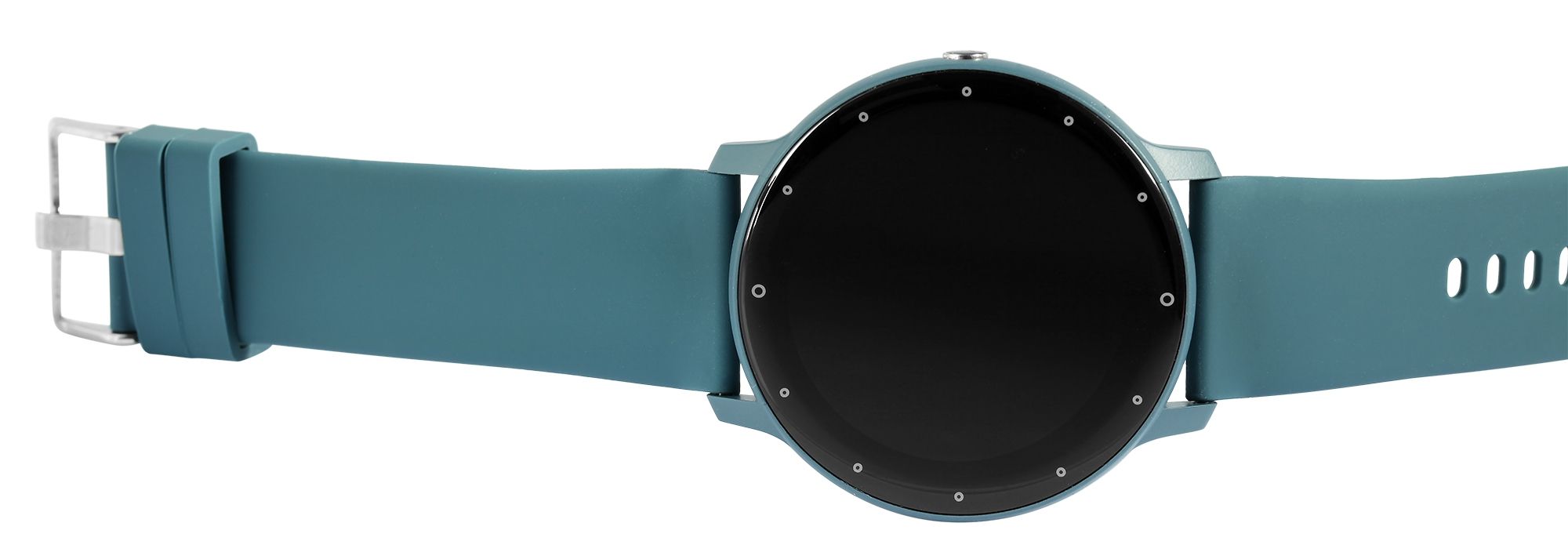 TimeTech Smartwatch mit Silikonarmband, blau