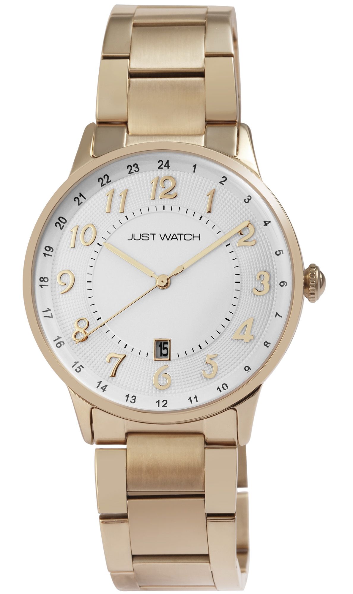 Just Watch Herrenuhr mit Edelstahlarmband, goldfarben