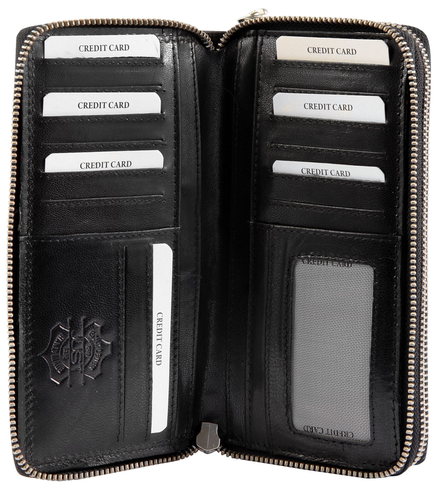 JUST Echt Leder Geldbörse, RFID, inkl. Box