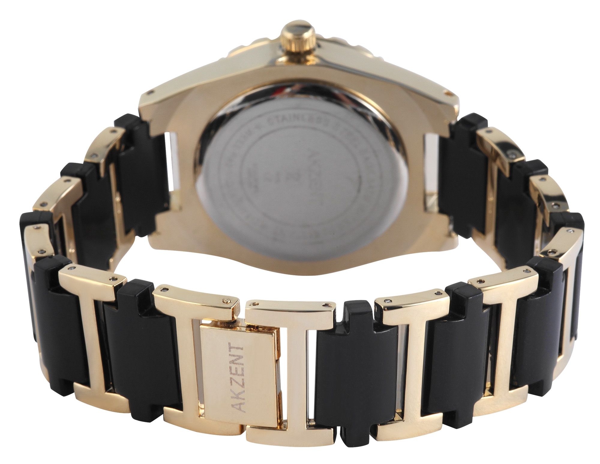 Akzent Damenuhr mit Metallarmband