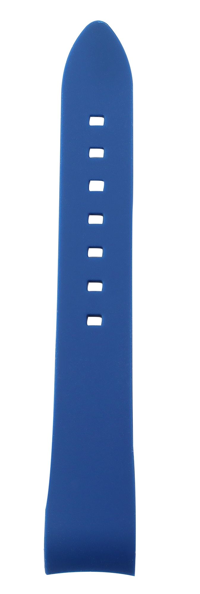 Silikon Uhrenarmband, Dornschließe, blau, 20 mm