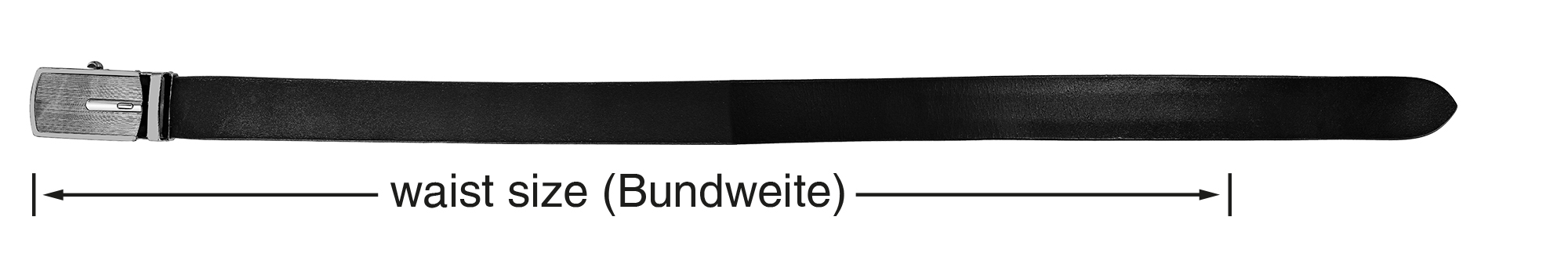 Leonardo Verrelli Echtleder Automatik-Gürtel, max. 110 cm/ 35 mm, schwarz