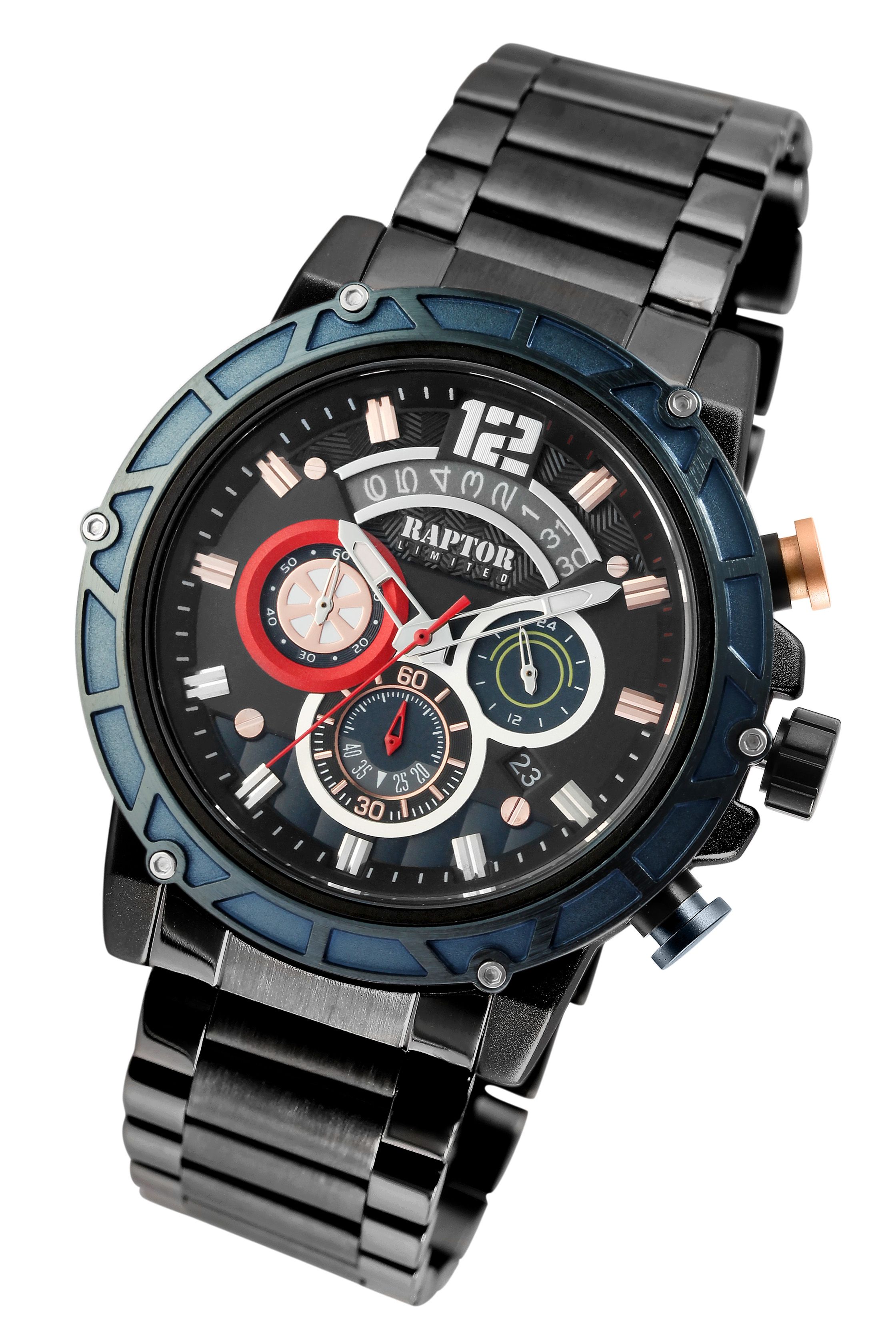 Raptor Limited Chronograph "Rakan" mit Edelstahlband
