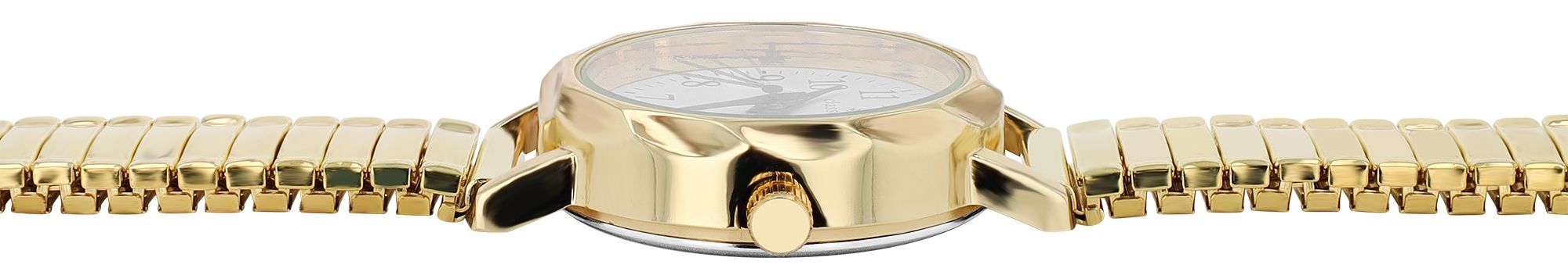 Classique Damenuhr mit Edelstahlzugarmband, goldfarben
