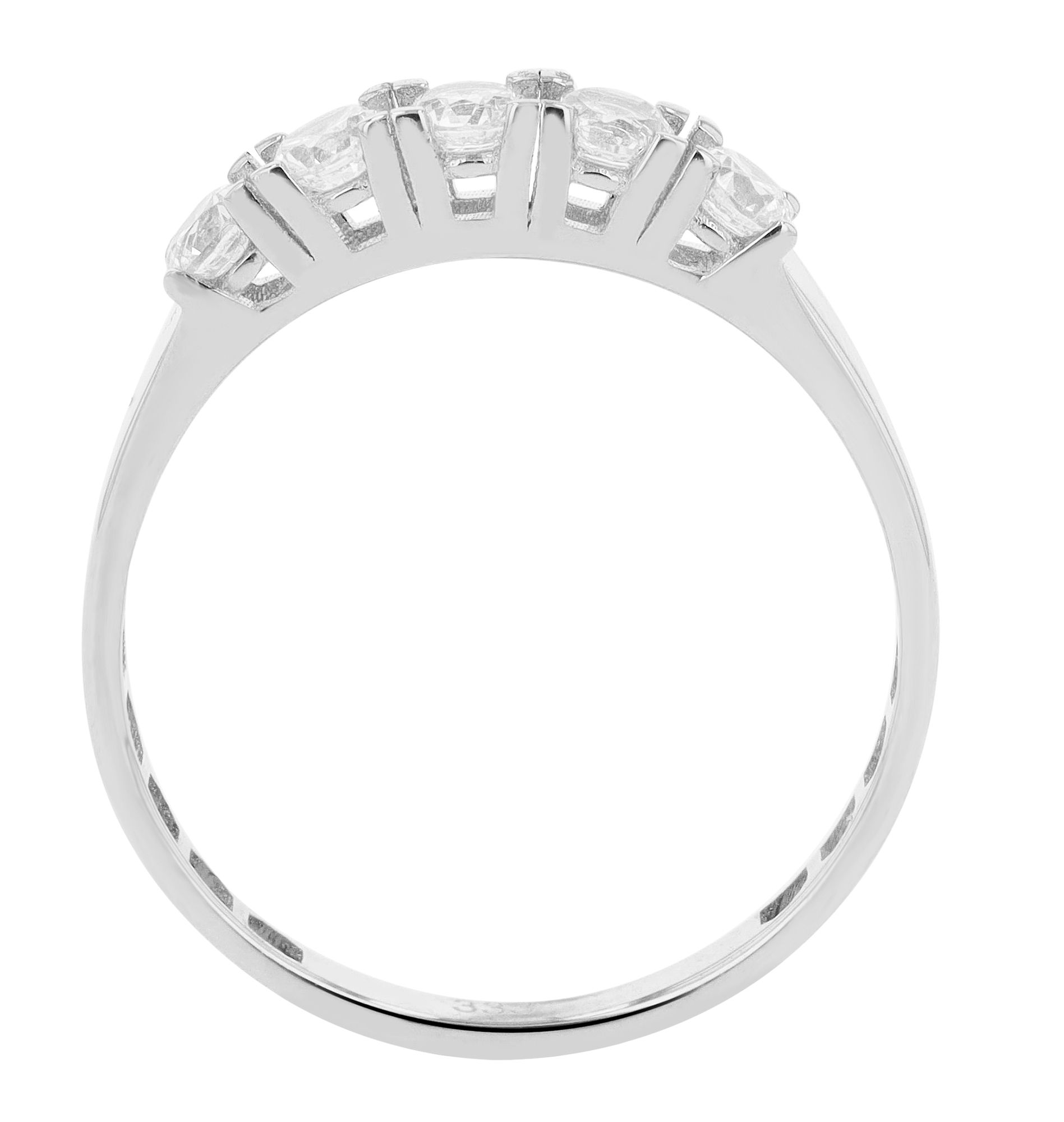333/- Gold Ring "Perdita" mit Zirkonia, 8 Karat, Weißgold, Gr. 52