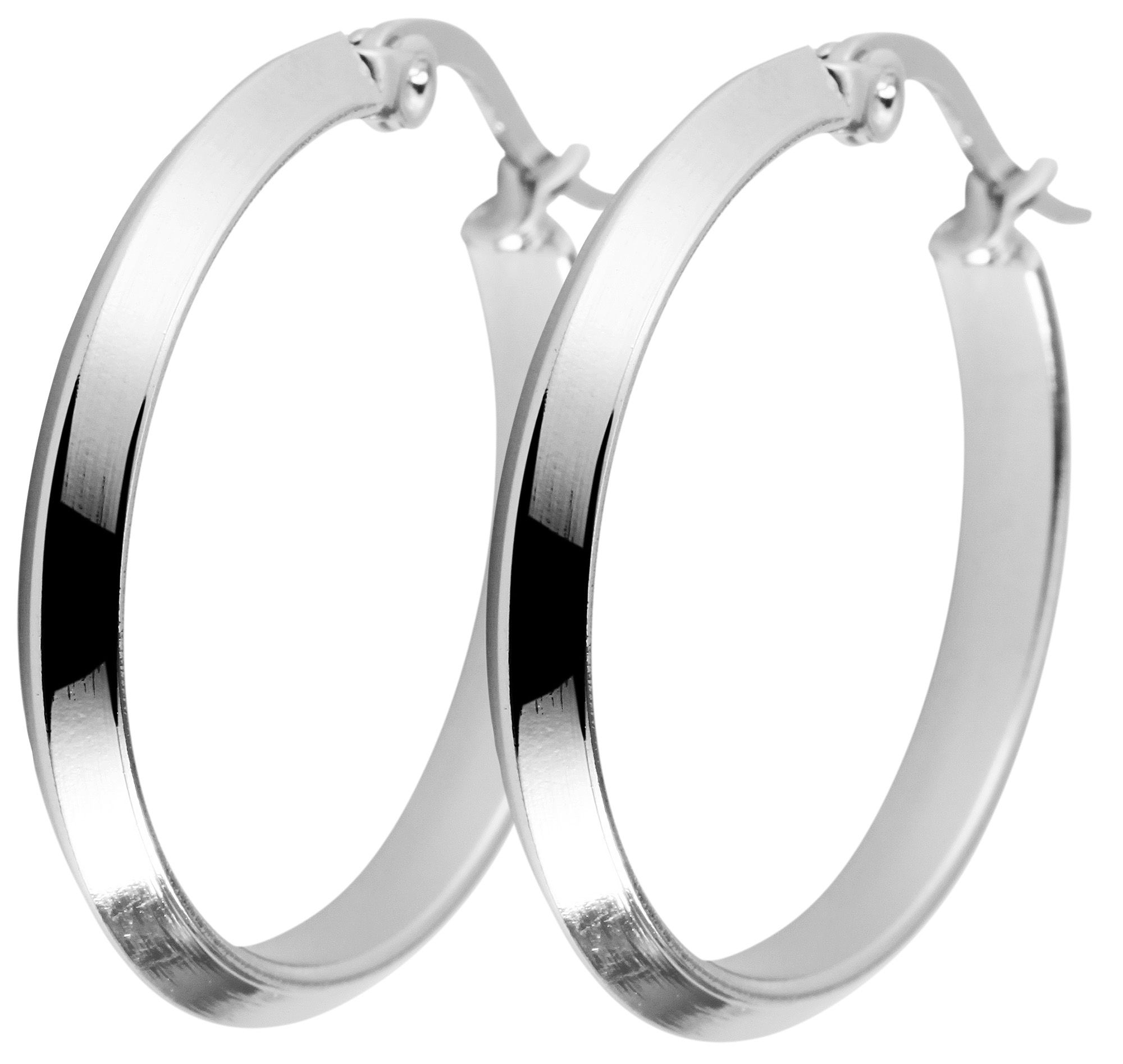 "Sheila"  Creolen aus Edelstahl, 3er Set (19mm/ 20mm/ 26mm), silberfarben