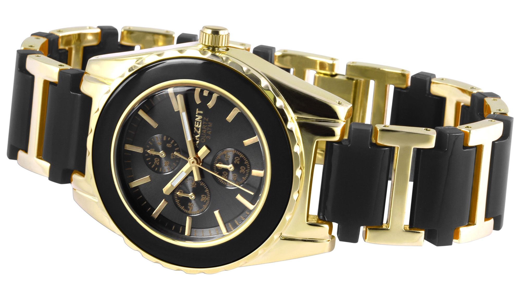 Akzent Damenuhr mit Metallarmband