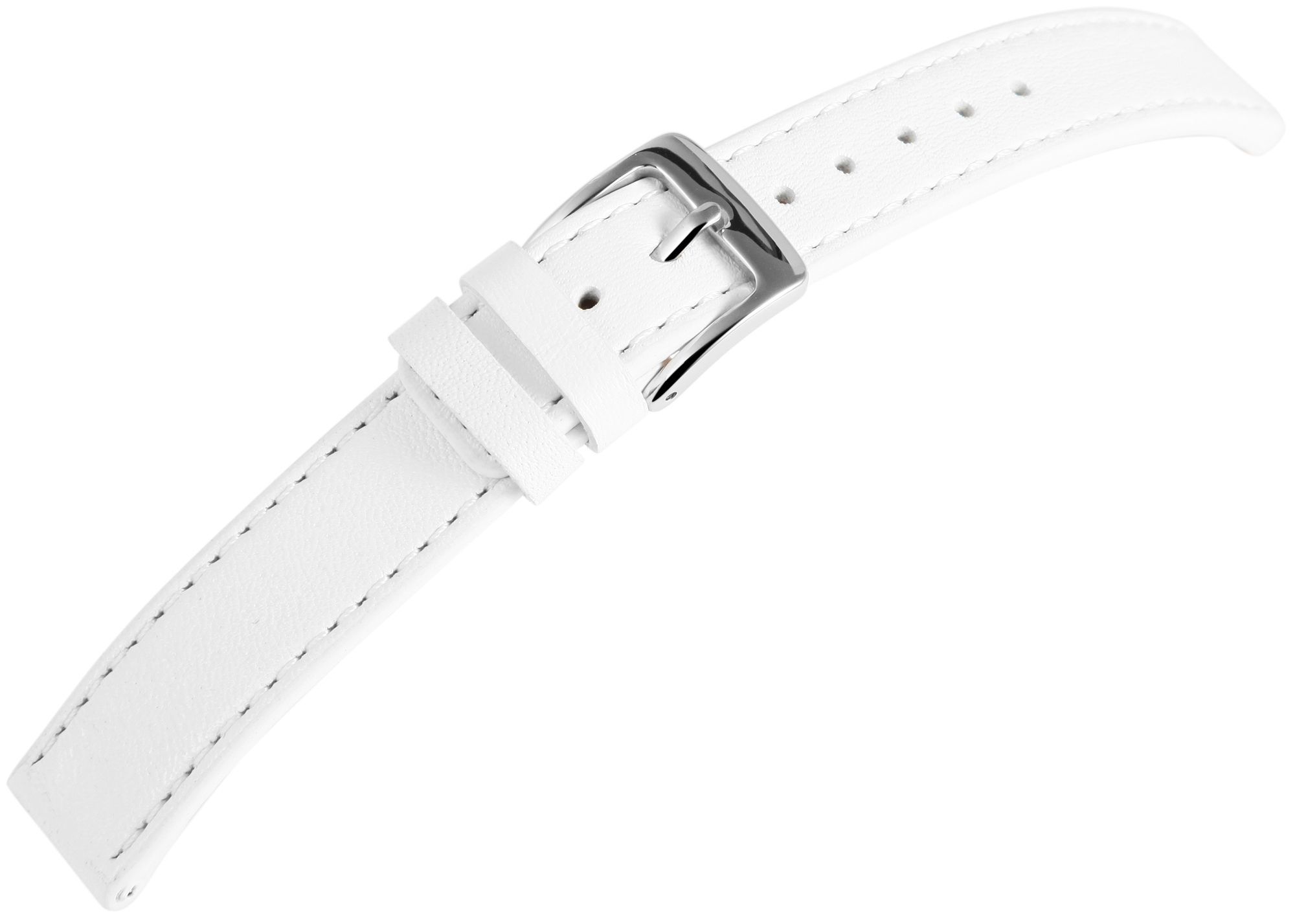 Echt Lederarmband, 16 mm, weiß