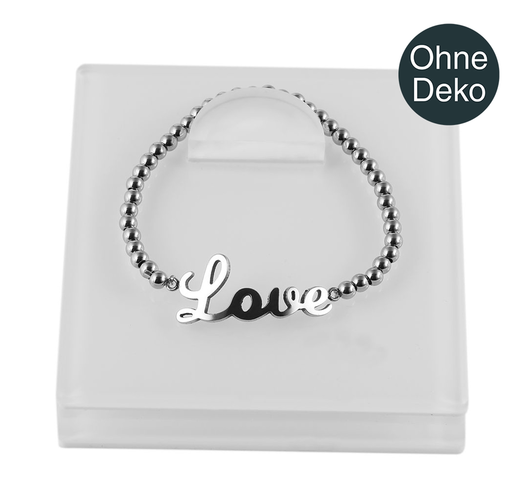 Schmuckdisplay für Armbänder, weiß, 8,5 x 8,5 x 4 mm