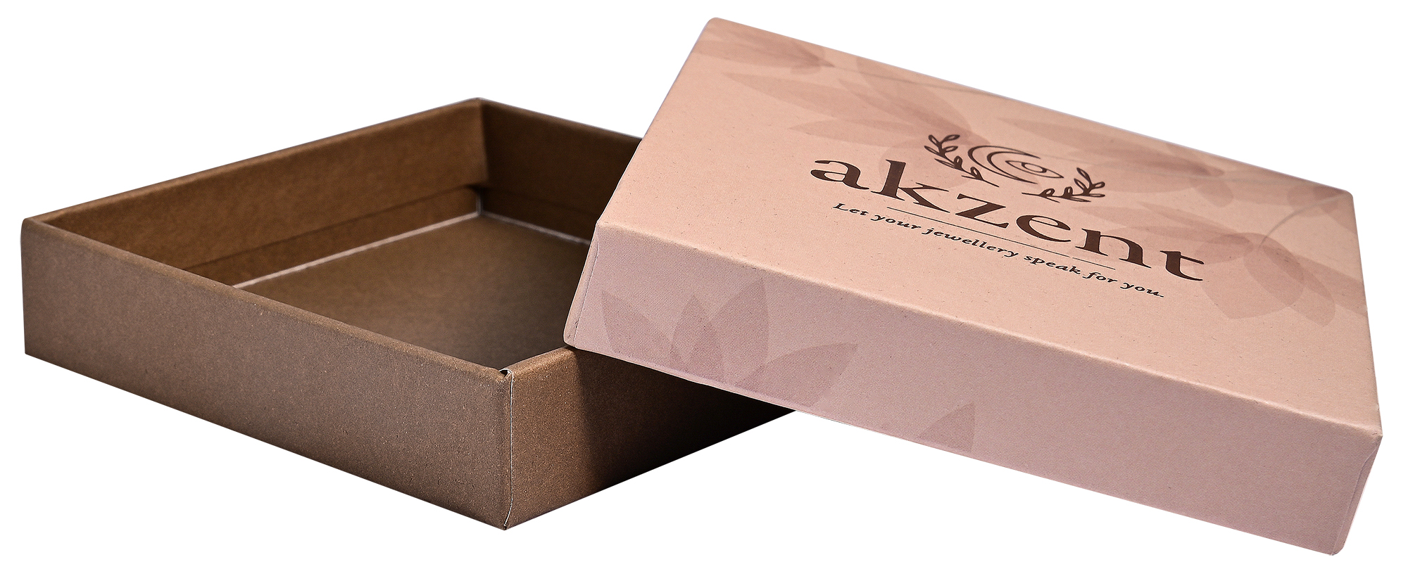 AKZENT Verpackungsset: Geschenkbox (Pappe), 9 x 9 x 2 cm