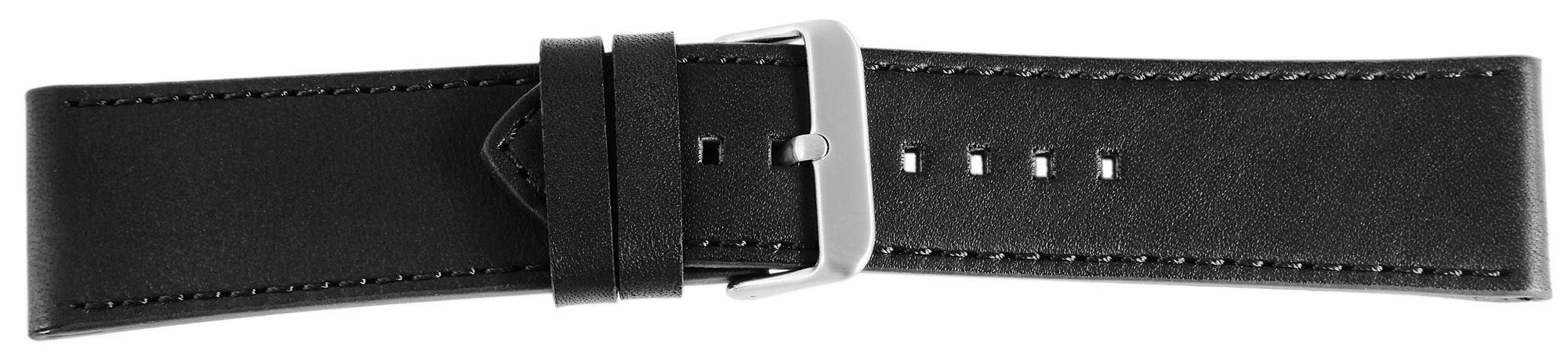 Echt Lederband, 28 mm, schwarz