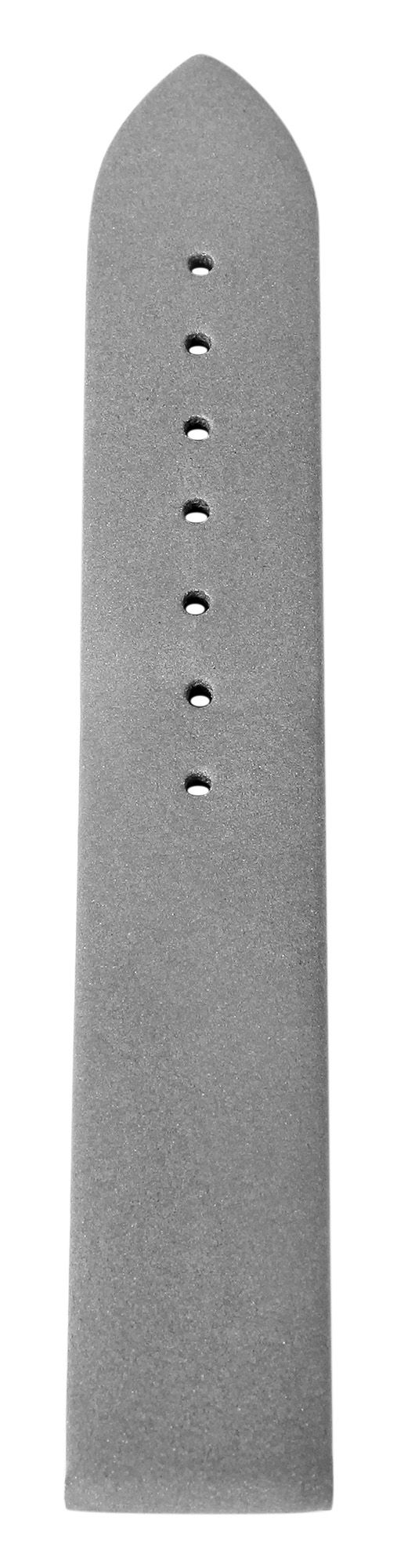 Echtleder Uhrenarmband, nahtlos, grau, 12 mm