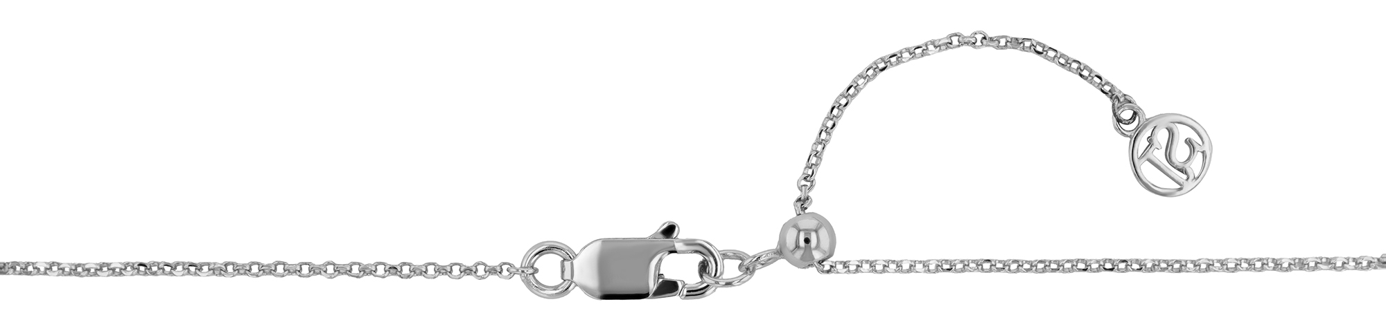 Sif Jakobs Jewellery 925/- Echt Silber Kette mit Anhänger "Capizzi Piccolo" rhodiniert, 45 cm (kürzbar)