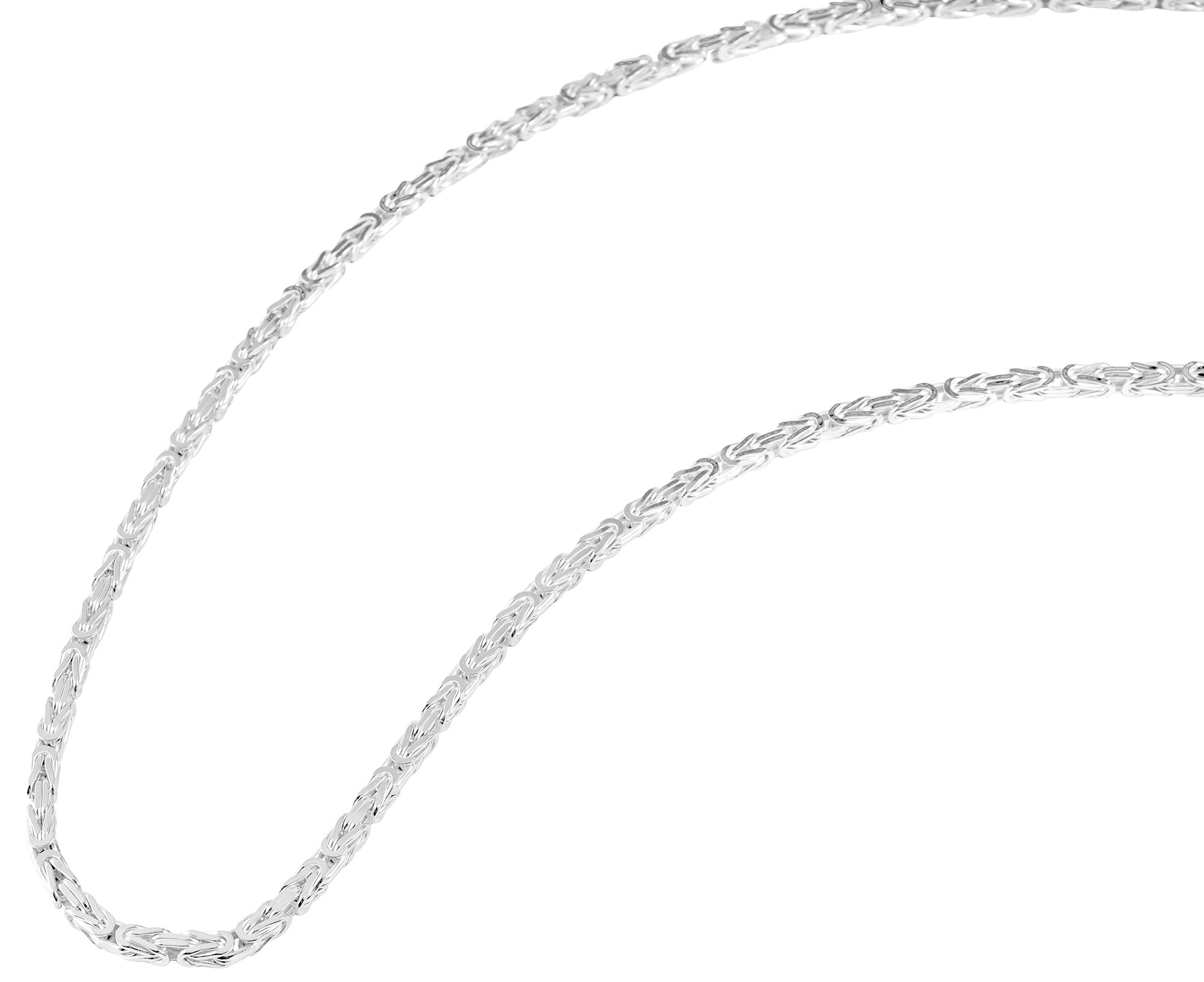 "Kilian" 925/- Echt Silber, Königskette, weiß, 60 cm/ 4mm