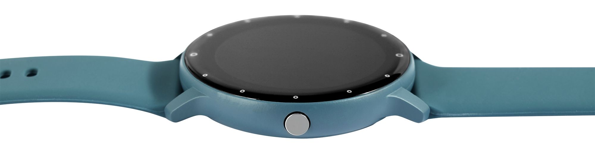 TimeTech Smartwatch mit Silikonarmband, blau