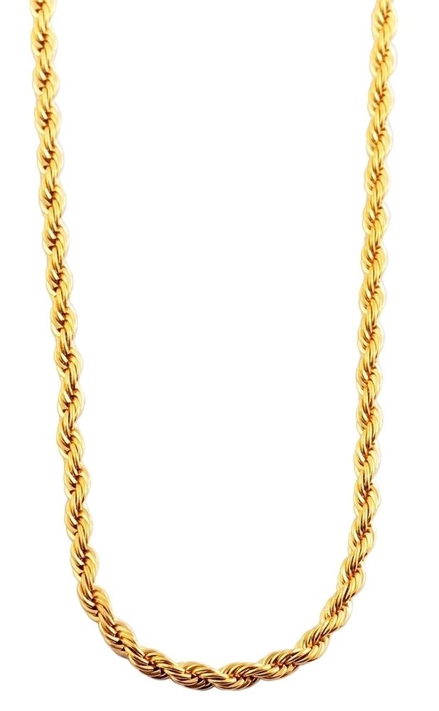 "Felest", Edelstahl Kordelkette, goldfarben, 42 cm
