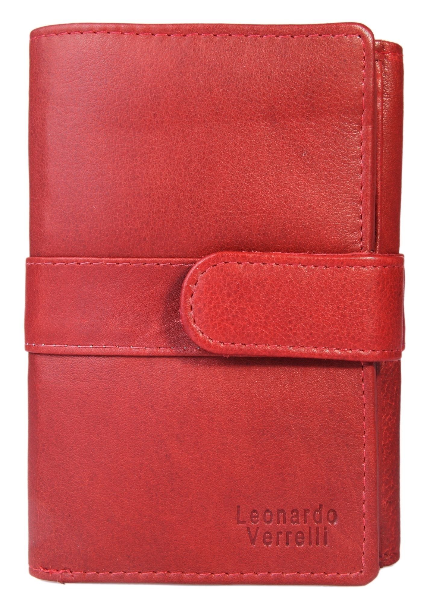Leonardo Verrelli Geldbörse in rot, RFID Safe