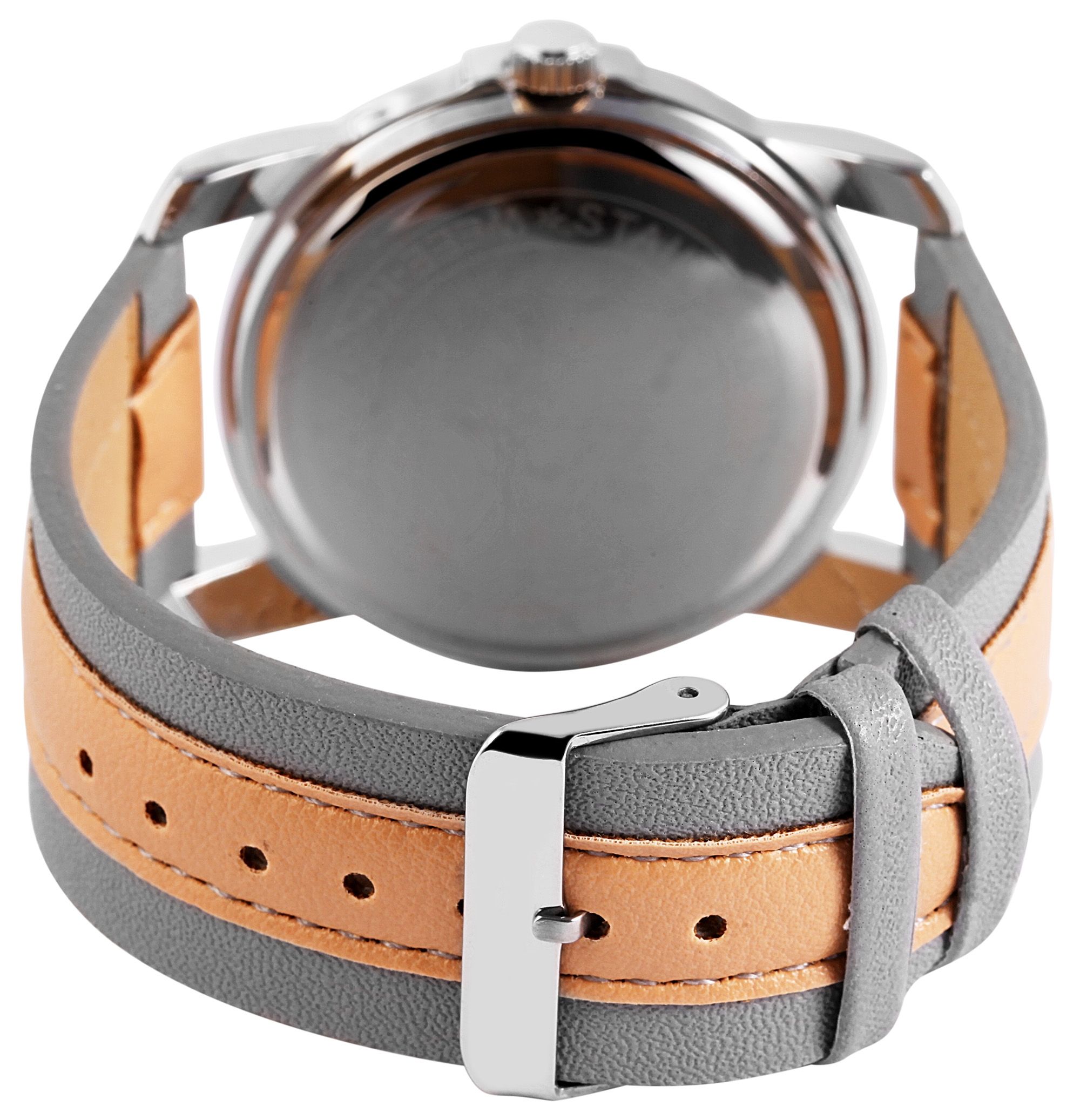 Aerostar Herrenuhr mit Lederimitationsarmband