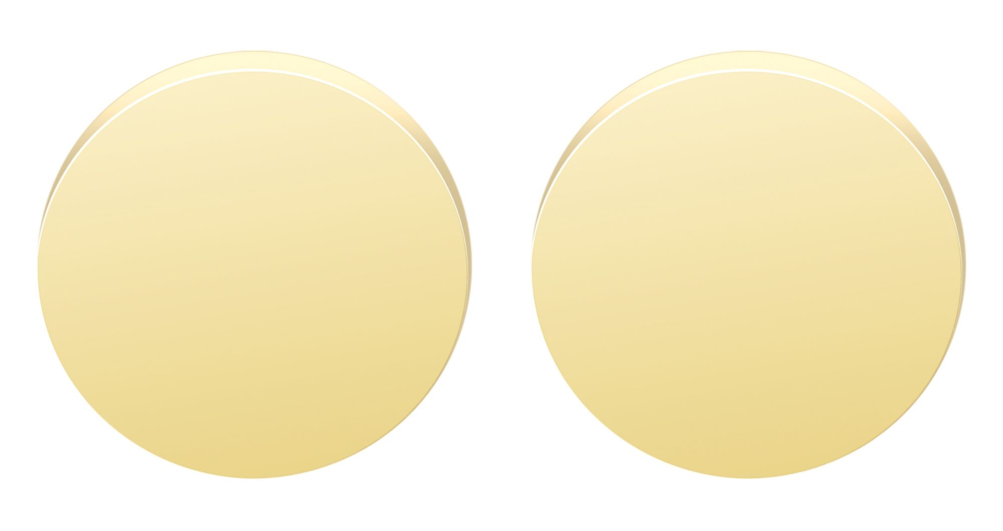 "Saima" Edelstahl Ohrstecker Ø 10 mm, goldfarben